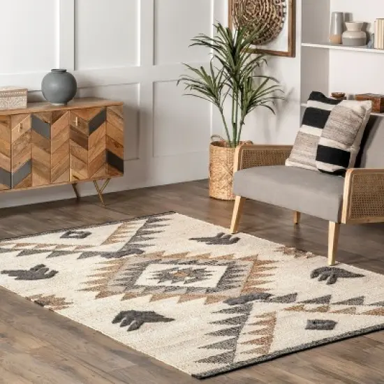 Nuloom Rosanna Southwestern Symbols Jute Indoor Area Rug image {1}