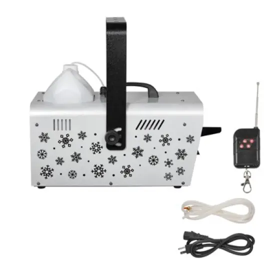 VEVOR Snow Machine, 1500W Handheld/Hanging Snow Maker By Wireless Remote Control, Portable Snowmaking Machine, High Output Snowflake Maker, Black image {8}