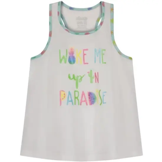 Sleep On It Girls Wake In Paradise 2-Piece Tank Pajama Shorts Sleep Set image {3}