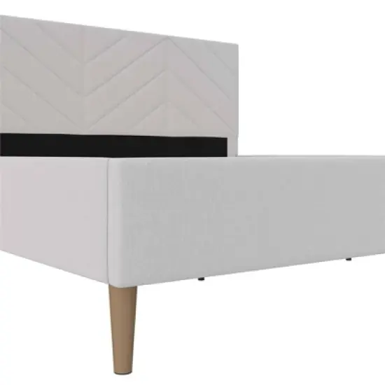 Venus Tufted Upholstered Bed Gray Linen - Room & Joy  image {10}