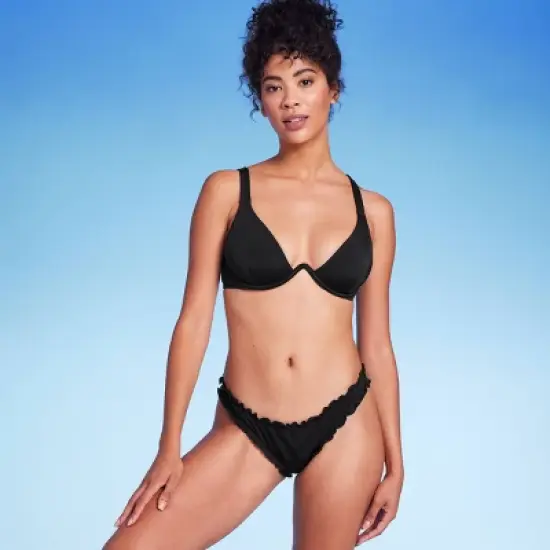 Women's Ruffle High Leg Extra Cheeky Bikini Bottom - Shade & Shore&trade; image {2}