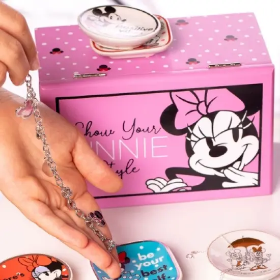Disney Minnie Mouse Jewelry Box Show Your Minnie Style Jewelry Organizer image {2}