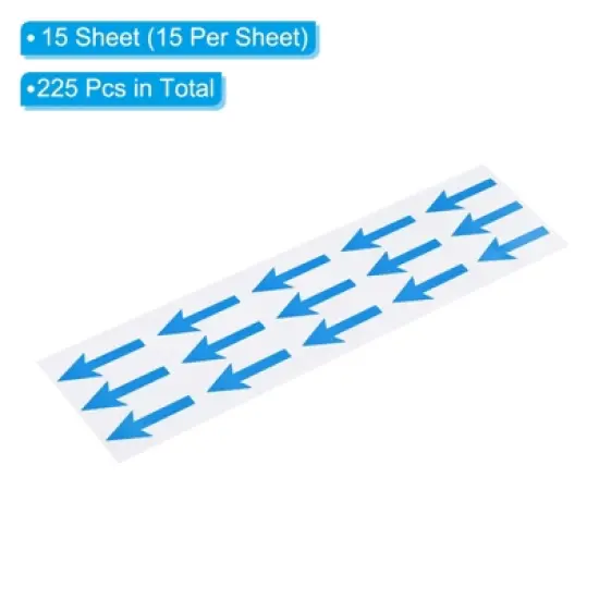Unique Bargains Removable Directional Sign Adhesive Arrow Lables 225 Pcs image {2}