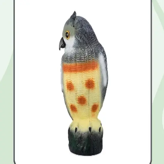 BIRD BLINDER Fake Owl Decoy & Bird Deterrent image {2}