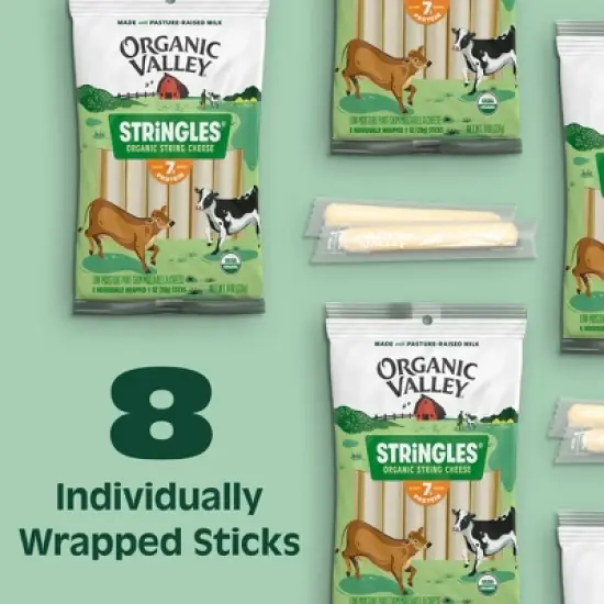 Organic Valley Mozzarella String Cheese - 8oz/8ct image {2}