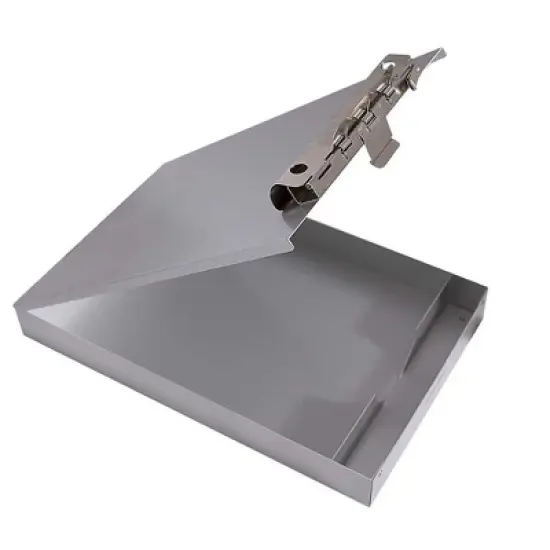 Saunders Redi-Rite Aluminum Storage Clipboard 1" Clip Cap 8 1/2 x 12 Sheets Silver 11017 image {2}