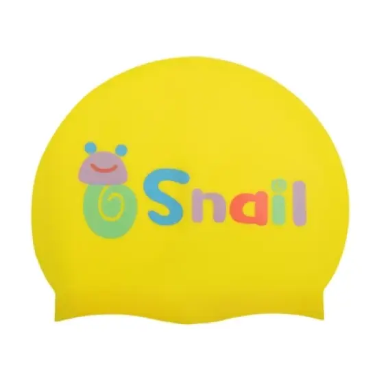 Unique Bargains Kid's Silicone Snail Swim Cap 1 Pc image {9}