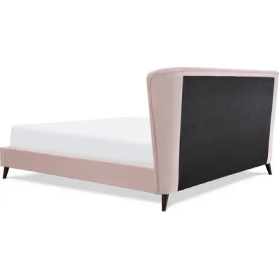 Adele Wingback Upholstered Platform Bed - Adore Decor image {7}