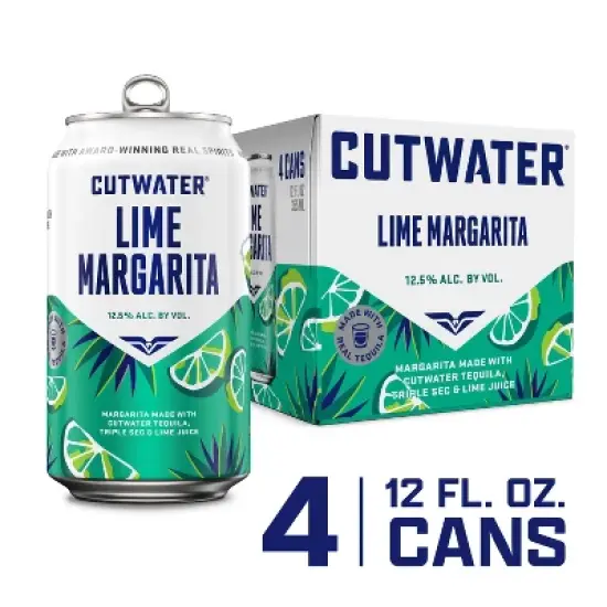 Cutwater Lime Tequila Margarita Cocktail - 4pk/355ml Cans image {1}