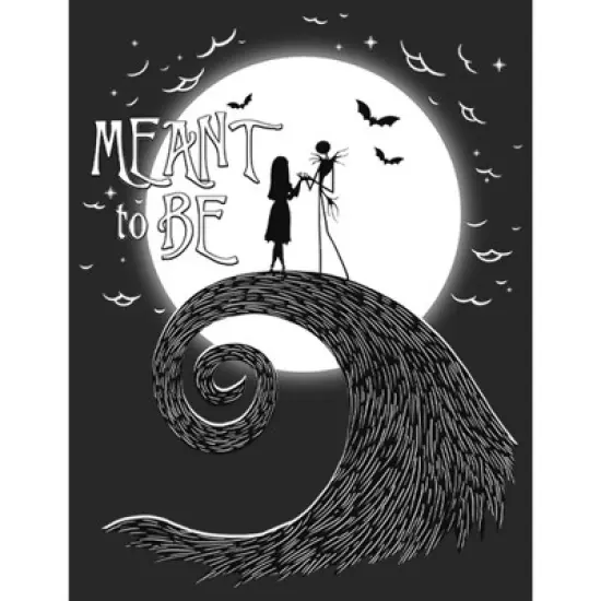 Women's The Nightmare Before Christmas Halloween Jack Skellington Sally Meant to Be T-Shirt image {1}