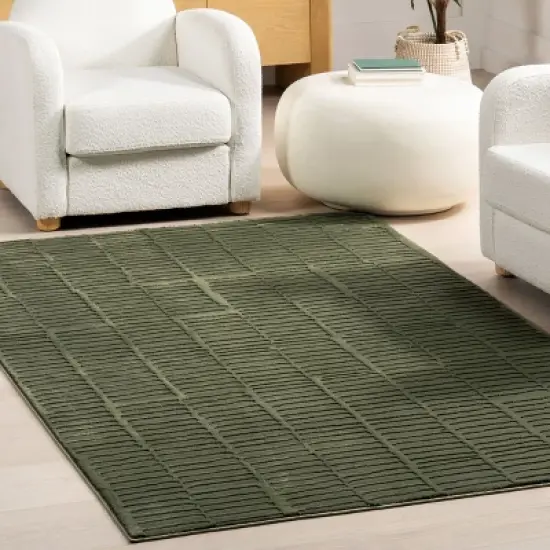 Nuloom Kailani Geometric Pet Friendly Textured Machine Washable Area Rug image {7}