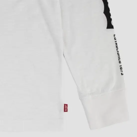 Levi's&reg; Boys' Long Sleeve Logo Graphic T-Shirt - White image {3}