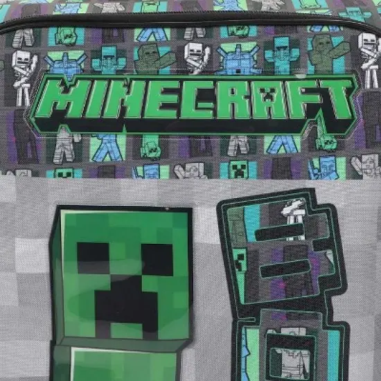 Minecraft Creeper Youth 18" Soft Sided Roller Travel Suitcase image {3}