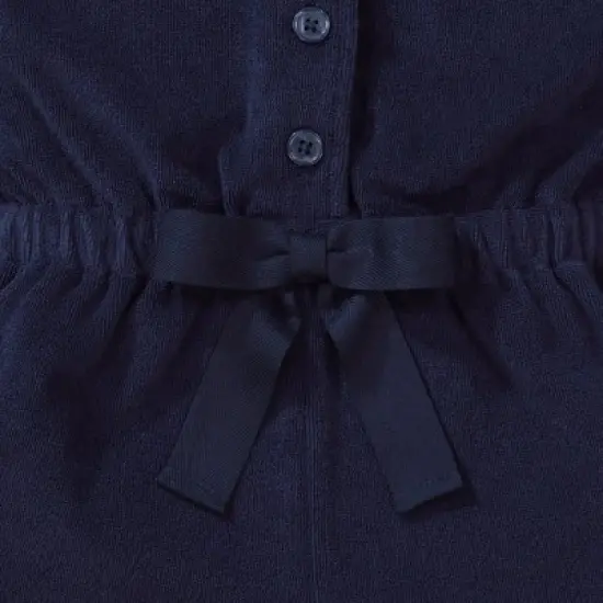 Hope & Henry Girls' Terry Button Front Swim Romper, Toddler image {2}