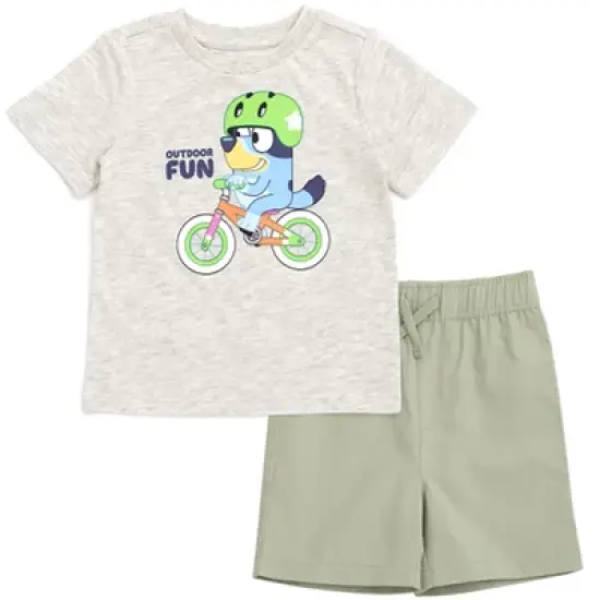 Bluey T-Shirt and Shorts Outfit Set Toddler to Little Kid  image {8}