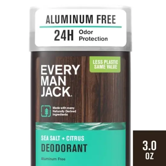 Every Man Solid Deodorant Jack Sea Salt + Citrus - 3oz image {14}