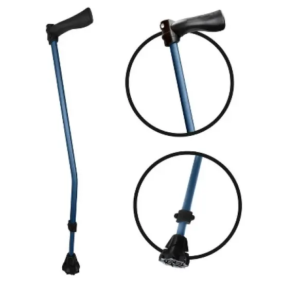 Luupatchy Cyclone Cane - Lightweight All-Terrain Walking Aid for Hiking & Travel, Adjustable, Waterproof, V-Tec Grip for Comfort & Stability image {8}