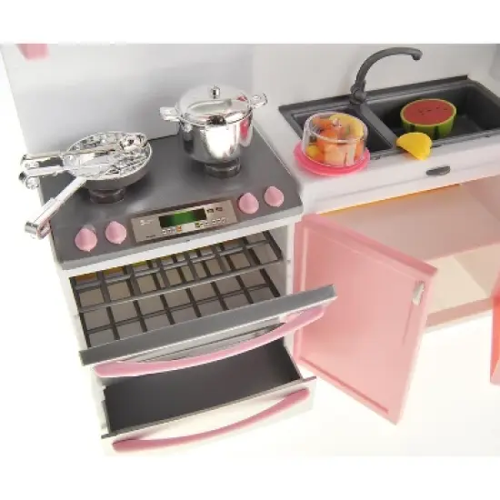 Link Little Chef Battery Operated Deluxe Modern Kitchen Playset With Oven And Fridge image {5}
