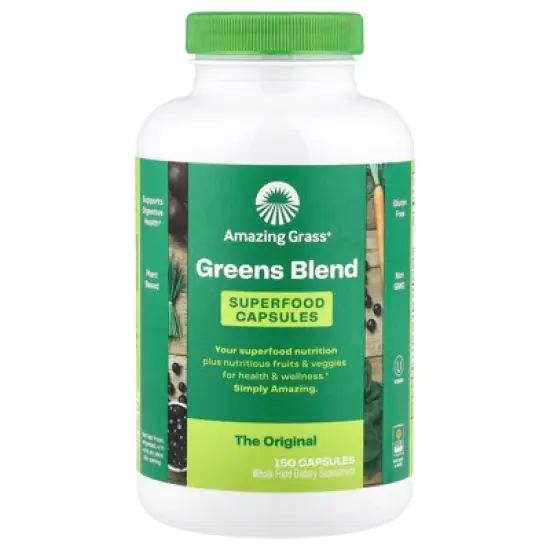 Amazing Grass Greens Blend, 150 Capsules image {4}