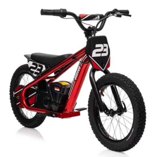 Electric Dirt Bike for Kids, 250W Electric Motorcycle, Electric Balance Bike for Ages 6-12, 3 Speed Settings, 16IN Off-Road Tires image {9}