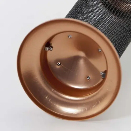 Woodlink Coppertop Copper Mini Tube Wild Bird Screen Feeder, 0.5 lb Seed Capacity image {3}