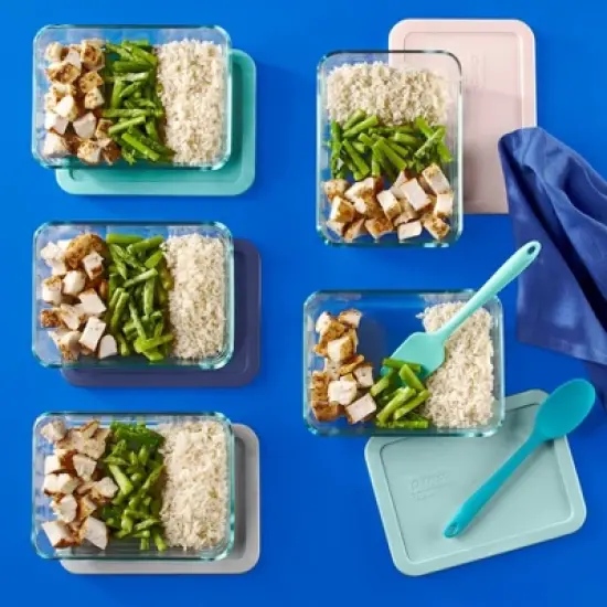 Pyrex 10pc Glass Meal Prep Set image {3}
