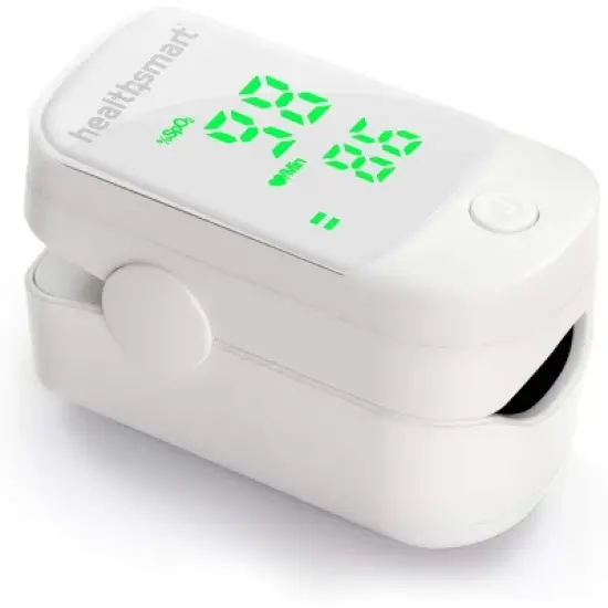 HealthSmart Pulse Oximeter for Fingertip That Displays Blood Oxygen Saturation Content, Pulse Rate and Pulse Bar with LED Display, Accurate and image {4}