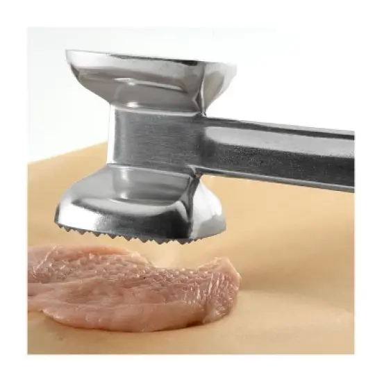 Norpro 10-Inch Aluminum Meat Tenderizer Hammer, Silver image {2}