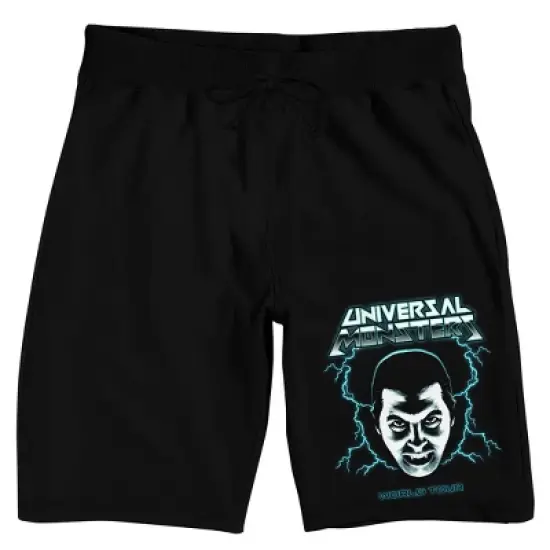 Universal Monsters Dracula Men's Black Sleep Pajama Shorts image {3}