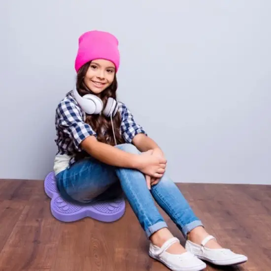 Bouncyband&reg; Wiggle Seat Sensory Cushion, Purple Butterfly image {6}