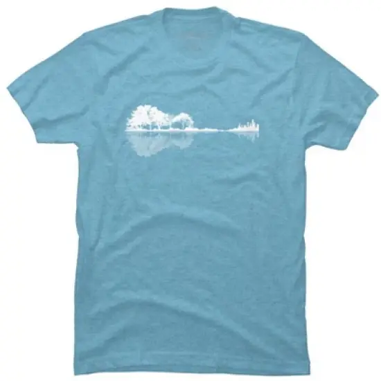 Men's Design By Humans Nature Guitar By Maryedenoa T-Shirt image {16}