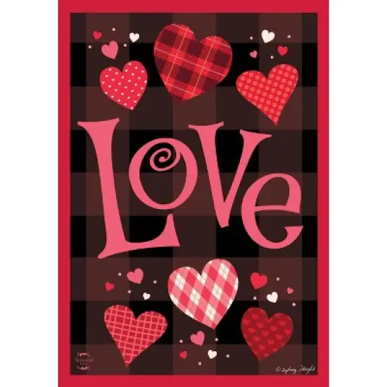 Briarwood Lane Hearts of Love Valentine's Day House Flag 28" x 40 image {2}