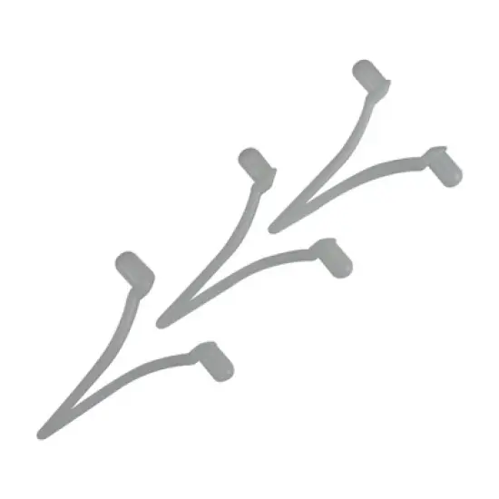 Pool Central Quick Snap Butterfly Clips for Swimming Pool Pole Attachments 3pc 2" - White image {1}