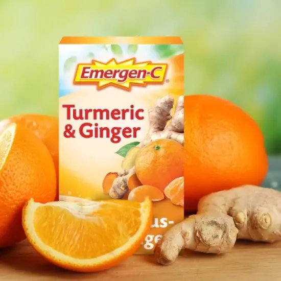 Emergen-C Turmeric & Ginger Powder - Citrus-Ginger - 18ct image {1}