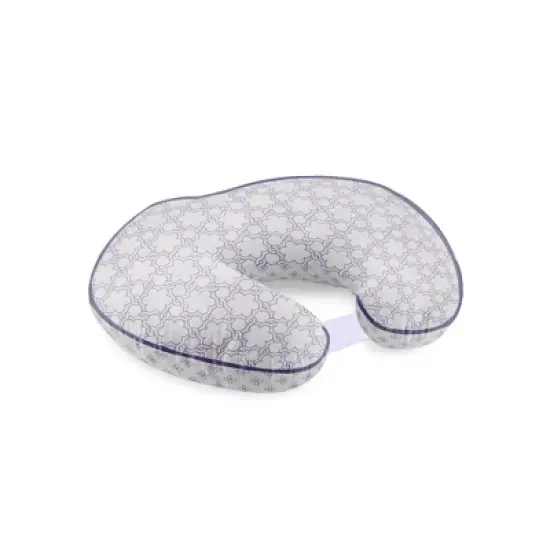 Bacati - 3 pc Petals/Floral Lilac Muslin Hugster Feeding & Infant Support Nursing Pillow with 2 removable zippered covers image {5}