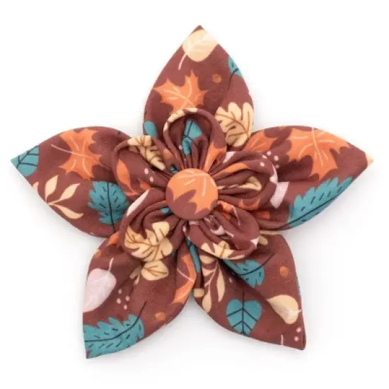 The Worthy Dog Falling Leaves Flower - Adjustable Pet Collar Accessory image {1}