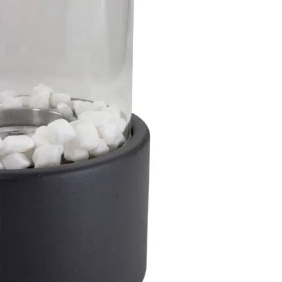 Northlight 10.5" Bio Ethanol Round Portable Tabletop Fireplace with Black Base image {3}