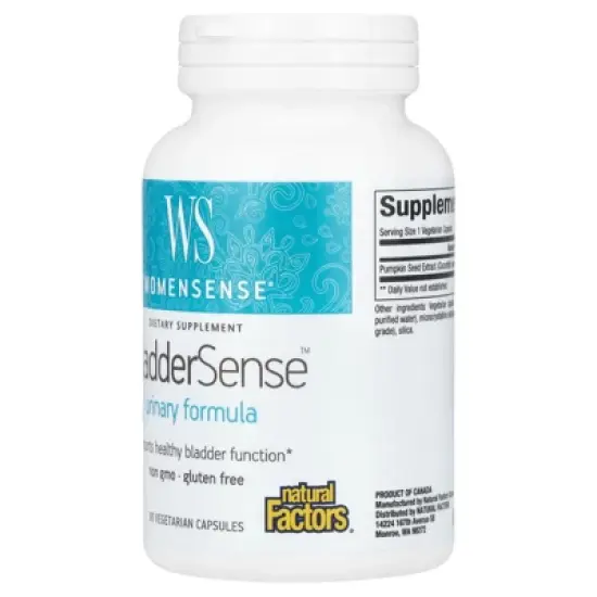 Natural Factors WomenSense, BladderSense, 262 mg, 90 Vegetarian Capsules image {2}