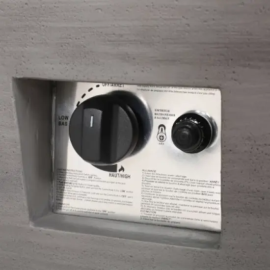 Langton Outdoor 50000 BTU Light Weight Concrete & Ceramic Rectangular Fire Pit - Christopher Knight Home image {8}