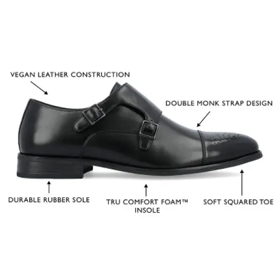 Vance Co. Atticus Double Monk Strap Dress Shoe image {7}