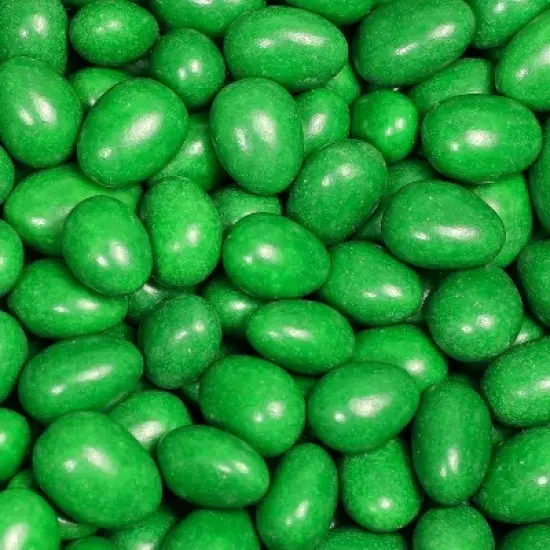 Dark Green Jordan Almonds by Its Delish, 3 LBS Bulk image {1}