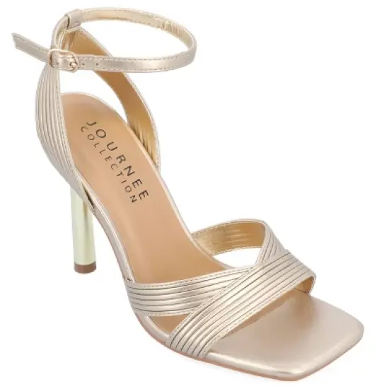 Journee Collection Womens Annett Tru Comfort Foam Mid Heel Open Toe Pumps image {10}