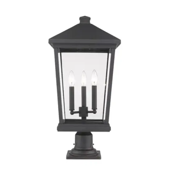 Z-Lite Beacon 3 - Light Post Light in  Oil Rubbed Bronze image {1}
