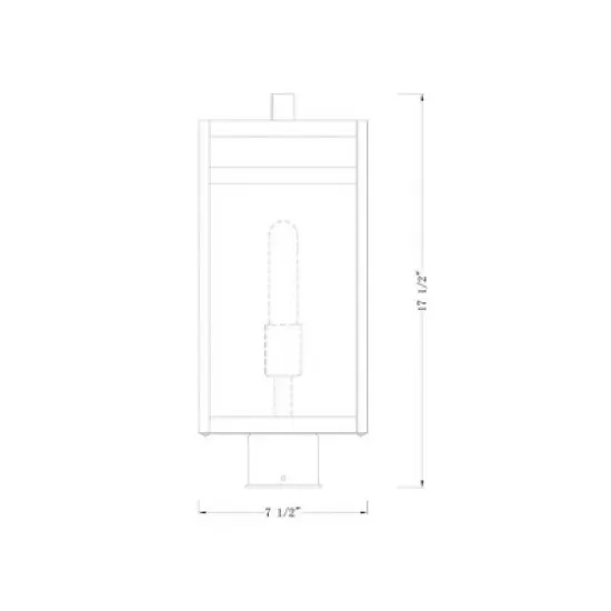 Z-Lite Nuri 1 - Light Post Light in  Black image {3}