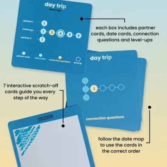 The Adventure Challenge Date Night Couples Game Board Game: Creative Thinking & Emotional Development Activities image {2}