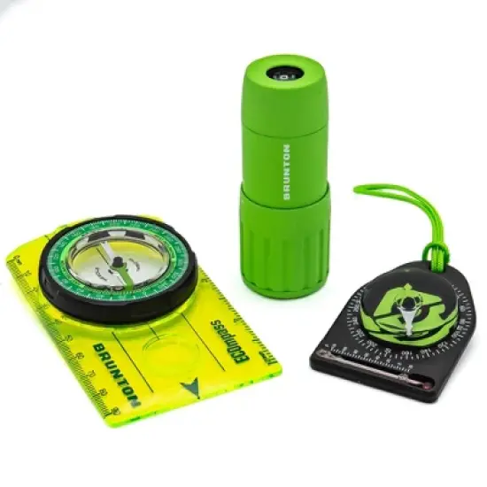 Brunton Monocular and Compasses Green Bundle Set image {1}