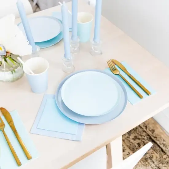 Jollity & Co. - Shade Large Napkins in Wedgewood - Pack of 16 Paper Napkins image {2}