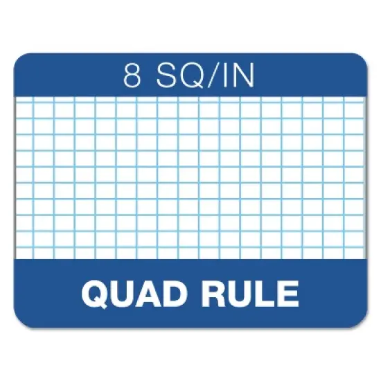 TOPS Quadrille Pads 8 Squares/Inch 8 1/2 x 11 White 50 Sheets 33081 image {2}