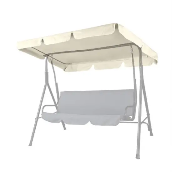 Yescom Replacement Swing Canopy UV30+ 180gsm Outdoor Porch Top Patio Seat Cover Beige image {9}