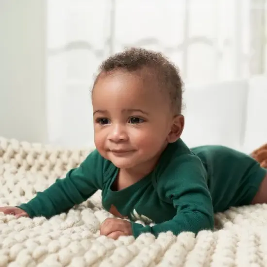 Gerber Baby Boys' Long Sleeve Onesies&reg; Bodysuits, 6-Pack image {7}